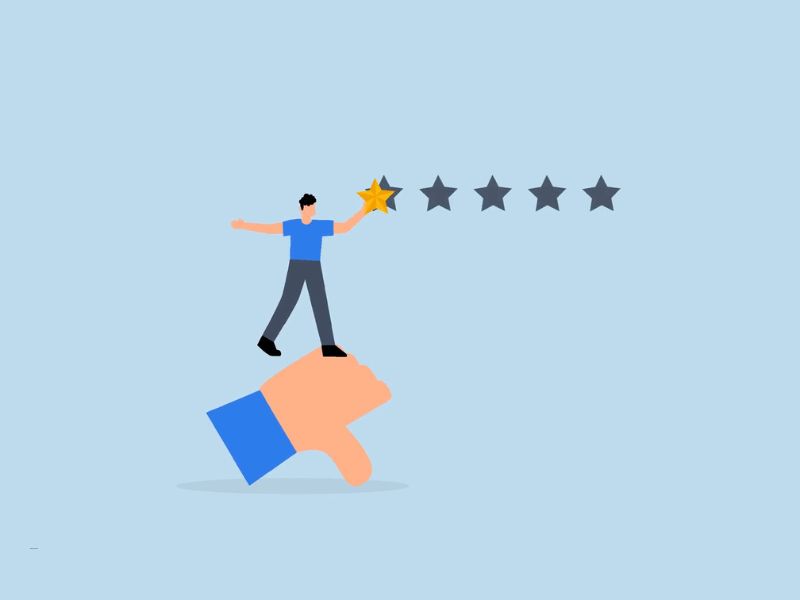 prikaz online recenzije kroz zvezdice